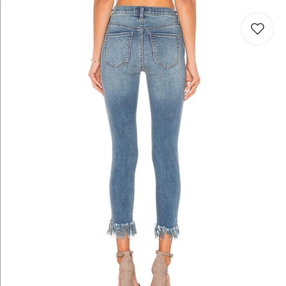 Free People Great Heights Fringe‎ Skinny Jeans 31 - Picture 5 of 8